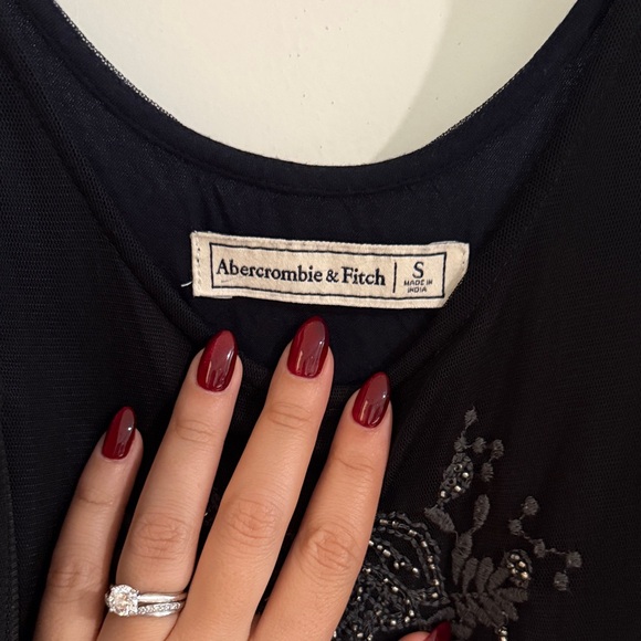 Abercrombie & Fitch Black Dress with Silver Detailing - Picture 2 of 6